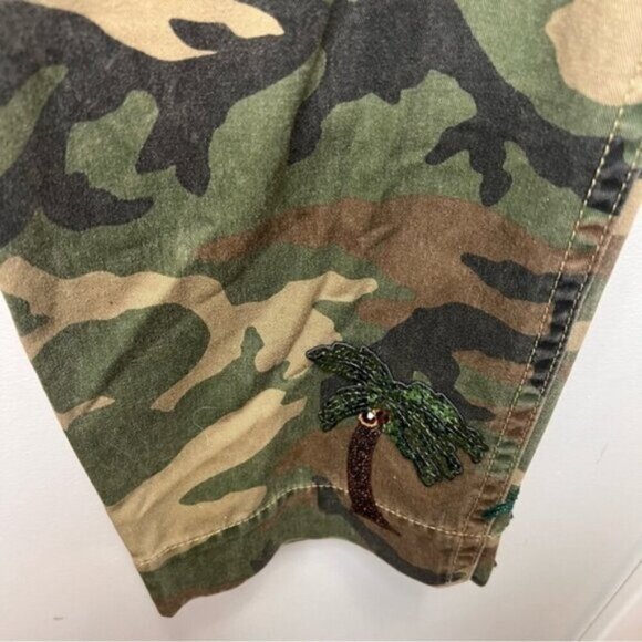 Marc Jacobs Paradise-Patch Camouflage Pants Size 10 100% Cotton - Picture 10 of 16
